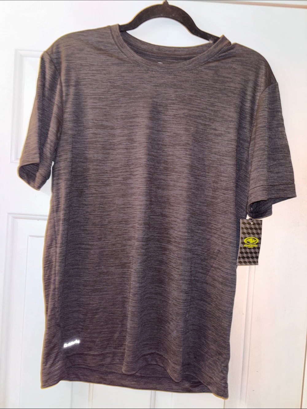 Athletic Men's Heather Charcoal Performance (2) TShirt Small NWT